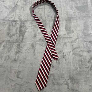 Jos. A. Bank Executive Collection Mens Silk Tie Red White Blue Stripe